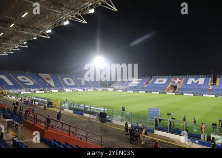 Como, Italie. 31 octobre 2024. ComoÕs le stade pendant le match de football Serie A Enilive 2024/2025 entre Côme et Lazio au stade Giuseppe Sinigaglia à Côme, Italie du Nord - jeudi 31 octobre 2024. Sport - Football. (Photo de Antonio Saia/LaPresse) crédit : LaPresse/Alamy Live News Banque D'Images