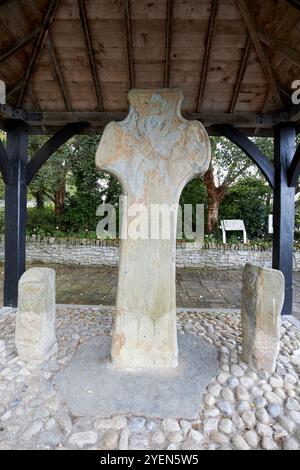 st. patricks high cross carndonagh cross, comté de donegal, république d'irlande Banque D'Images