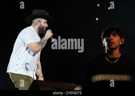 Madrid, Espagne. 31 octobre 2024. La chanteuse mexicaine Carin Leon lors de la performance au Wizink Center, le 31 octobre 2024 à Madrid, Espagne. Crédit : Sipa USA/Alamy Live News Banque D'Images