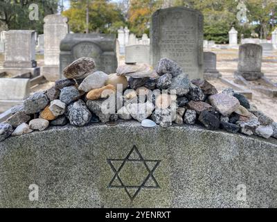 Mémorial de l'Holocauste au cimetière Bonaventure, Savannah, Géorgie, États-Unis Banque D'Images