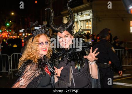 New York, États-Unis. 31 octobre 2024. 51e parade annuelle d'Halloween dans le Greenwich Village de Manhattan. Crédit : Enrique Shore/Alamy Live News Banque D'Images