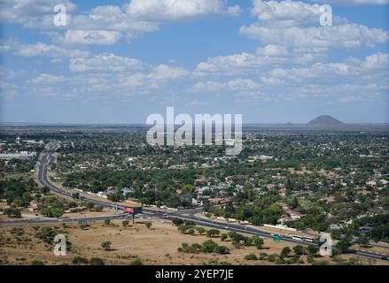 Gaborone. 31 octobre 2024. Cette photo prise le 31 octobre 2024 montre une vue de Gaborone, Botswana. Crédit : Han Xu/Xinhua/Alamy Live News Banque D'Images