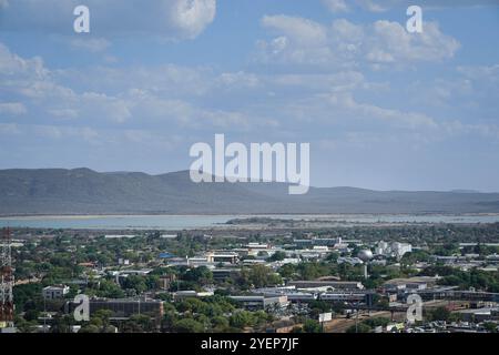 Gaborone. 31 octobre 2024. Cette photo prise le 31 octobre 2024 montre une vue de Gaborone, Botswana. Crédit : Han Xu/Xinhua/Alamy Live News Banque D'Images