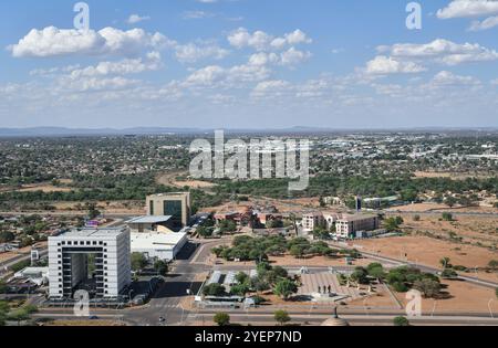 Gaborone. 31 octobre 2024. Cette photo prise le 31 octobre 2024 montre une vue de Gaborone, Botswana. Crédit : Han Xu/Xinhua/Alamy Live News Banque D'Images