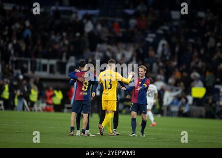 Madrid, 10/26/2024. Journée 11 de la Ligue a joué au stade Santiago Bernabeu entre le Real Madrid et Barcelone. Sur la photo, Iñaki Peña. Photo : Ignacio Gil. ARCHDC. Crédit : album / Archivo ABC / Ignacio Gil Banque D'Images