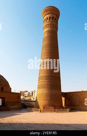 Voir Kalyan Minaret qui est l'endroit principal dans le Saint Boukhara. Mosquée Kalyan, composant POI-Kalyan ensemble est la mosquée centrale de Saint Boukhara. UZ Banque D'Images