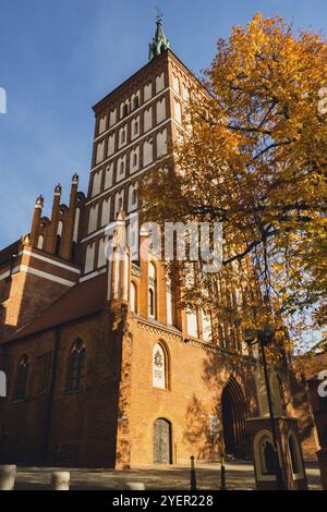 Olsztyn Pologne octobre 2022 célèbre attraction touristique architecture destinations de voyage à Olsztyn. Rue de la vieille mairie sur la place du marché. Visitez Banque D'Images