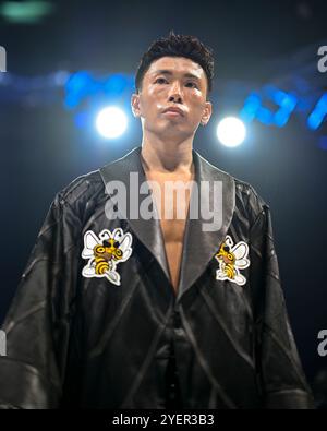 Tokyo, Japon. 13 octobre 2024. Le Japonais Shokichi Iwata avant le combat vacant pour le titre des poids mouches légers WBO à l'Ariake Arena à Tokyo, Japon, le 13 octobre 2024. Crédit : Hiroaki Finito Yamaguchi/AFLO/Alamy Live News Banque D'Images