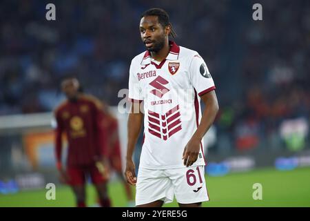 Rome, Italie. 31 octobre 2024. Adrien Tameze de Turin regarde pendant le championnat italien Serie A match de football entre L'AS Roma et le Torino FC on Banque D'Images