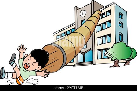 Foret d'évacuation Banque D'Images