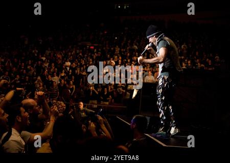 Iron Maiden se produit au Madison Square Garden à New York, le 15 juin 2008 Banque D'Images