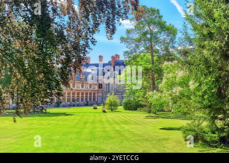 Résidence des Rois de France - très beau Château Fontainebleau et de son parc. Banque D'Images