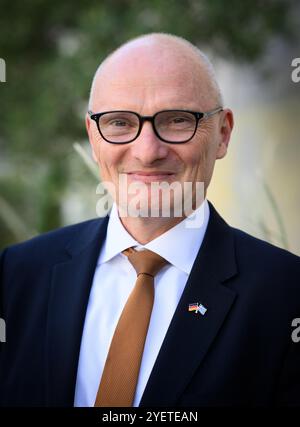 Athen, Grèce. 30 octobre 2024. Andreas Kindl, ambassadeur de la République fédérale d'Allemagne en Grèce, est en marge d'une nomination à Athènes. Crédit : Bernd von Jutrczenka/dpa/Alamy Live News Banque D'Images