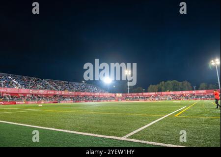 Vic, Espagne : octobre 31 2024 : Une vue générale à l'intérieur des Estadi Hipolit planes est vue avant le match Copa del Rey 2024 - 2025 entre UE V Banque D'Images