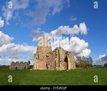 Abbaye de St Benet sur la rivière Bure Norfolk Broads Norfolk Banque D'Images