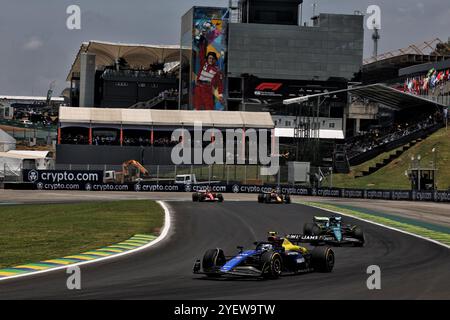 Sao Paulo, Brésil. 01 novembre 2024. Franco Colapinto (ARG) Williams Racing FW46. Championnat du monde de formule 1, Rd 21, Grand Prix du Brésil, vendredi 1er novembre 2024. Sao Paulo, Brésil. 01.11.2024. Championnat du monde de formule 1, Rd 21, Grand Prix du Brésil, Sao Paulo, Brésil, journée de qualification Sprint. Le crédit photo devrait se lire : XPB/Alamy Live News. Banque D'Images