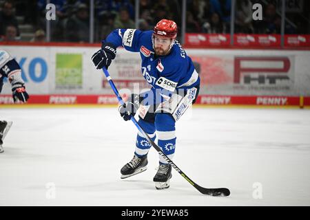 Jordan Murray (Schwenninger Wild Wings #4) Schwenninger Wild Wings gegen Iserlohn Roosters, Eishockey, DEL, Spieltag 14, saison 2024/2025, 01.11.2024 Foto : Eibner-Pressefoto/Sven Laegler Banque D'Images