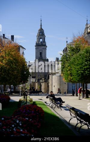 La ville de Lugo en Galice, au nord de l'Espagne Banque D'Images