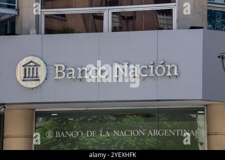 Buenos Aires, Argentina -jan27, 2024 - Banco de la Nación Argentina, Banque nationale Argentine, au centre-ville de Buenos Aires. Banque D'Images