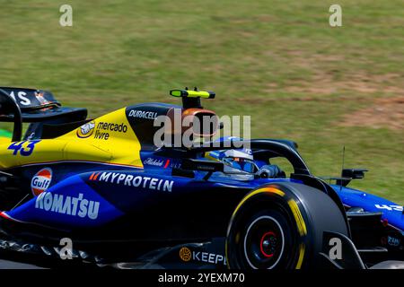 Interlagos, Brasilien. 08 juin 2024. 1er novembre 2024, Autodromo Jose Carlos Pace, Interlagos, FORMULE 1 LENOVO GRANDE PREMIO DE SAO PAULO 2024, sur la photo Franco Colapinto (ARG), Williams Racing Credit : dpa/Alamy Live News Credit : dpa Picture alliance/Alamy Live News Banque D'Images