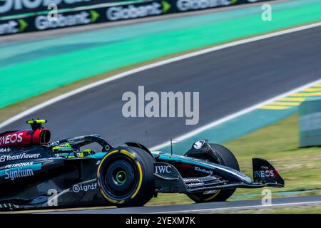 Interlagos, Brasilien. 08 juin 2024. 1er novembre 2024, Autodromo Jose Carlos Pace, Interlagos, FORMULE 1 LENOVO GRANDE PREMIO DE SAO PAULO 2024, sur la photo Lewis Hamilton (GBR), Mercedes-AMG Petronas Formula One Team crédit : dpa/Alamy Live News crédit : dpa Picture alliance/Alamy Live News Banque D'Images