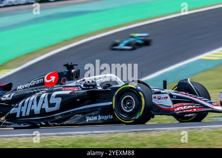 Interlagos, Brasilien. 08 juin 2024. 1er novembre 2024, Autodromo Jose Carlos Pace, Interlagos, FORMULE 1 LENOVO GRANDE PREMIO DE SAO PAULO 2024, sur la photo Oliver Bearman (GBR), MoneyGram Haas F1 Team Credit : dpa/Alamy Live News Credit : dpa Picture alliance/Alamy Live News Banque D'Images