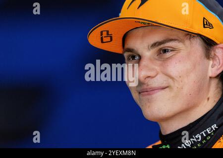 Interlagos, Brasilien. 08 juin 2024. 1er novembre 2024, Autodromo Jose Carlos Pace, Interlagos, FORMULE 1 LENOVO GRANDE PREMIO DE SAO PAULO 2024, sur la photo Oscar Piastri (AUS), McLaren F1 Team Credit : dpa/Alamy Live News Credit : dpa Picture alliance/Alamy Live News Banque D'Images
