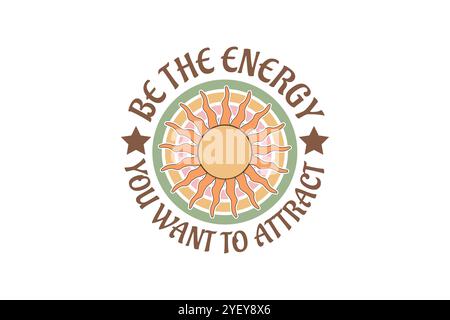 Boho SVG T-shirt Design Illustration de Vecteur