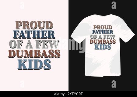 Père Fête SVG T-shirt Design Illustration de Vecteur