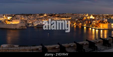 Valletta Grand Harbour, la Valette, Malte Banque D'Images
