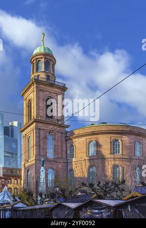 L'église Saint-Paul a commencé comme église luthérienne en 1789, Francfort, Allemagne, Europe Banque D'Images