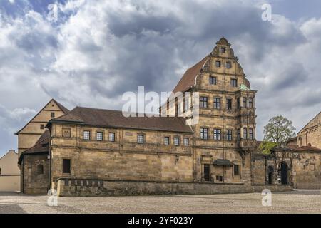 Alte Hofhaltung (vieille cour) a été construit au 15ème près de la cathédrale de Bamberg, Allemagne, Europe Banque D'Images