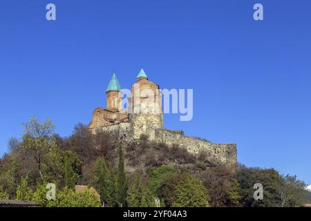 Gremi est un monument architectural du 16ème siècle, la citadelle royale et l'église des Archanges à Kakheti, Géorgie, Asie Banque D'Images