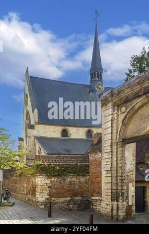 Église à Groot Begijnhof à Louvain, Belgique, Europe Banque D'Images