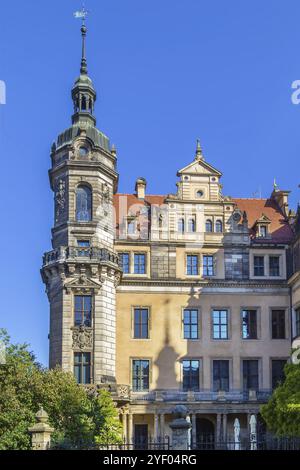 Château dans le centre-ville de Dresde, Allemagne, Europe Banque D'Images