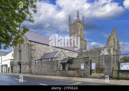 Ennis Friary était un frère franciscain dans la ville d'Ennis, comté de Clare, Irlande, Europe Banque D'Images