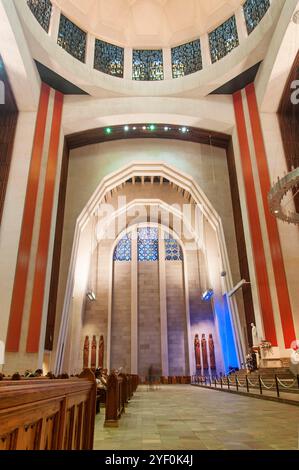 Montréal, Canada. 8 juillet 2019. L'intérieur historique de l'Oratoire Saint-Joseph du Mont-Royal à Montréal Canada. Banque D'Images