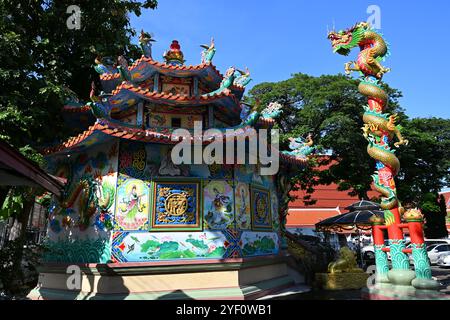 Bangkok Kuan Yin Temple Sanctuaire à Wat Chana Songkram Thaïlande Asie Banque D'Images