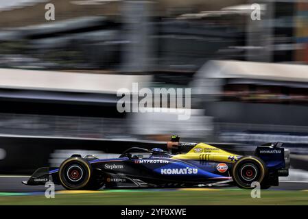 Sao Paulo, Brésil. 02 novembre 2024. Franco Colapinto (ARG) Williams Racing FW46. Championnat du monde de formule 1, Rd 21, Grand Prix du Brésil, samedi 2 novembre 2024. Sao Paulo, Brésil. 02.11.2024. Championnat du monde de formule 1, Rd 21, Grand Prix du Brésil, Sao Paulo, Brésil, sprint et journée de qualification. Le crédit photo devrait se lire : XPB/Alamy Live News. Banque D'Images