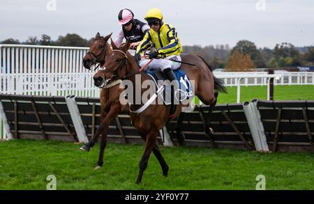 Ascot, Royaume-Uni, samedi 2 novembre 2024 ; notre championne et jockey Freddie Gordon remportent le Lavazza handicap Hurdle pour l’entraîneur Chris Gordon et les propriétaires Pearson, Jenner, Hawkings, Dunford & Harding. Crédit JTW Equine images / Alamy Live News. Banque D'Images