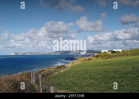 La côte de la Manche entre Cap gris-nez et Cap Blanc-nez, Côte d'Opale, pas-de-Calais, France, Europe, Banque D'Images