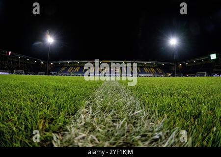 Sittard, pays-Bas. 02 novembre 2024. SITTARD, 02-11-2024, Fortuna Sittard Stadium, Eredivisie néerlandaise, saison de football 2024/2025. Fortuna Sittard - SC Heerenveen. Stade avant le match Fortuna Sittard - SC Heerenveen crédit : Pro Shots/Alamy Live News Banque D'Images