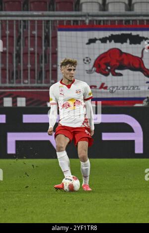 Salzbourg, Autriche. 02 novembre 2024. SALZBOURG, AUTRICHE - 2 NOVEMBRE : Bobby Clark de Salzbourg lors du match de l'Admiral Bundesliga entre le FC Red Bull Salzburg et le GAK 1902 au Red Bull Arena le 2 novembre 2024 à Salzbourg, Autriche. 241102 SEPA 26 033 - 20241102 PD9678 crédit : APA-PictureDesk/Alamy Live News Banque D'Images