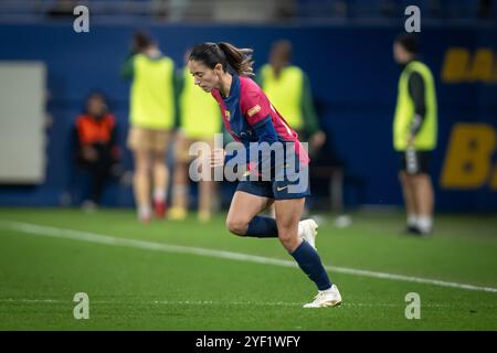 Lors d'un match de Liga F entre le FC Barcelone et le SD Eibar à Estadi Johan Cruyff à Sant Joan Despi, Barcelone, Espagne, le 02 novembre 2024. Photo de Felipe Mondino Banque D'Images