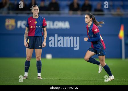 Lors d'un match de Liga F entre le FC Barcelone et le SD Eibar à Estadi Johan Cruyff à Sant Joan Despi, Barcelone, Espagne, le 02 novembre 2024. Photo de Felipe Mondino Banque D'Images