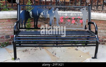 Memorial Seat, Colchester. Banque D'Images