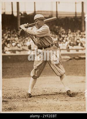 Photographie de baseball américain vintage. Circa 1919 Happy Felsch original News photographie de Paul Thompson. Banque D'Images