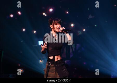 TAIPEI, CHINE - , 2 NOVEMBRE 2024 - les chanteurs assistent au 15ème Golden Music Creative Awards à Taipei, province de Taiwan, Chine, le soir du 2 novembre, Banque D'Images