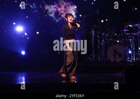 TAIPEI, CHINE - , 2 NOVEMBRE 2024 - les chanteurs assistent au 15ème Golden Music Creative Awards à Taipei, province de Taiwan, Chine, le soir du 2 novembre, Banque D'Images