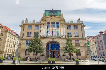 Nouvel hôtel de ville à Prague, République tchèque. Banque D'Images